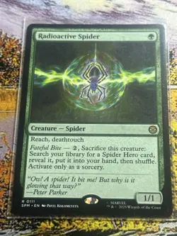 Radioactive Spider SPM NM MTG Marvels Spiderman Magic The Gathering - Image 5