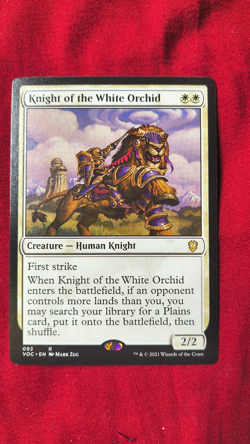 MTG Knight of the White Orchid - Commander: Innistrad: Crimson Vow (VOC) - Image 1