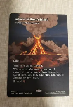Volcano of Roku's Island - Valakut, the Molten Pinnacle (Borderless) Avatar 0061 - Image 1