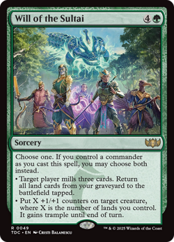 Will of the Sultai - 49 - Tarkir: Dragonstorm Commander- Near Mint - MTG - Image 1