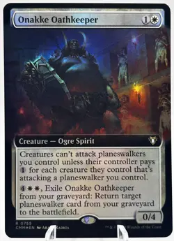 Onakke Oathkeeper 0755 Foil Extended Art Commander Masters CMM MTG NM - Image 1