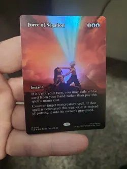MTG - NM - Force of Negation (Borderless) - Avatar: TLA - #0013 - FOIL - Image 3