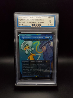 Squidward #1928 MTG Spongebob Secret Lair - Graded 9 [FCGS] MINT - Image 1