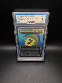 SpongeBob #1932 MTG Secret Lair Drop Foil - Graded 9 [FCGS] MINT - Image 1