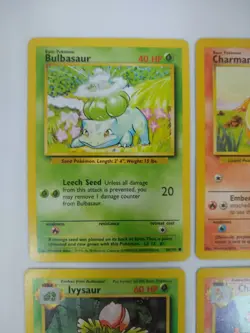Pokemon Base Set Starters + Evolutions + Pikachus - Exact Cards! - Image 2