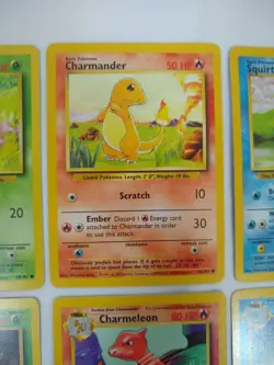 Pokemon Base Set Starters + Evolutions + Pikachus - Exact Cards! - Image 3