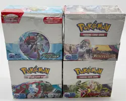 Lot of (4) Pokemon TCG Scarlet & Violet Booster Boxes SV Base PAL JTG PAR - Image 1