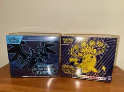 2x Pokemon Phantasmal Flames + Surging Sparks ETB Lot SEALED - 3Day XMAS Auction - Image 1