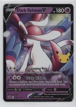 Dark Sylveon V (Celebrations Collection) Pokemon Sword & Shield Black Star - Image 1