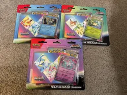 Pokemon TCG Prismatic Evolutions Tech Sticker Collection Set Lot Of 3 Sealed New - Image 1
