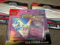 Pokemon TCG Prismatic Evolutions Tech Sticker Collection Set Lot Of 3 Sealed New - Image 2
