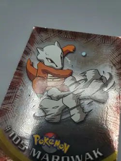 2000 TOPPS Chrome Pokemon Marowak #105 TV Animation - Series 2 Holo Foil - Image 2