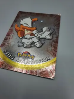 2000 TOPPS Chrome Pokemon Marowak #105 TV Animation - Series 2 Holo Foil - Image 4