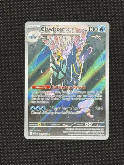 Pokemon TCG CLAWITZER 141/132 Mega Evolution Illustration Rare - Image 1