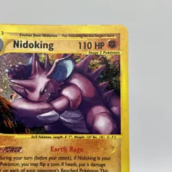 2003 Pokemon TCG Aquapolis E-Reader Nidoking Holo H18/H32 Holo E Series - Image 3