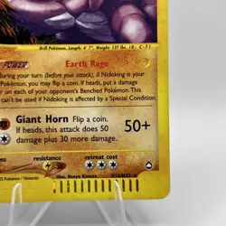 2003 Pokemon TCG Aquapolis E-Reader Nidoking Holo H18/H32 Holo E Series - Image 4