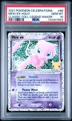 PSA 10 MEW EX 88/92 HOLO CELEBRATIONS CLASSIC COLLECTION POKEMON 😍 - Image 1