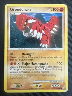 Pokemon TCG Groudon D&P Legends Awakened 29/146 Regular Rare DMG - Image 1