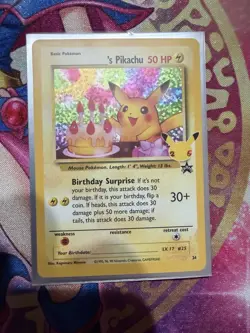 Pokemon - Birthday Pikachu 24 Holo - Celebrations Classic Collection 25th LP - Image 1