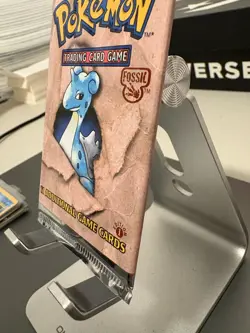 UNWEIGHED Sealed Pokemon 1st Edition Fossil Booster Pack Lapras Art Fast Ship - Image 2