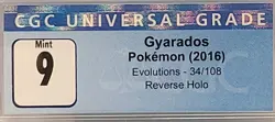 Gyarados Pokemon 2016 Reverse Holo Evolutions 34/108 Stage 1 CGC 9 130Hp Rage - Image 4