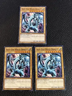 Blue-Eyes White Dragon (X3) SDWD-EN001 Yugioh 1st Edition (New) - Image 1