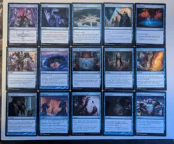 MTG Spells-Blue Draw spells: Draw two or more cards. 15 card lot. - Image 1