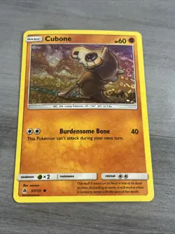 Cubone 57/131 General Mills Promo SM Forbidden Light Pokemon Holo Foil Rare Nice - Image 1