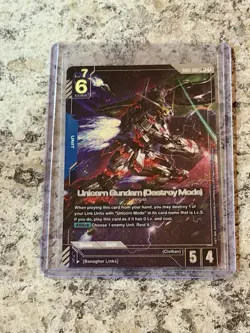 Unicorn Gundam (Destroy Mode) (LR+) GD01-002 - Newtype Rising - Gundam Card Game - Image 1