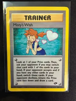 Misty's Wish 108/132 Gym Challenge - Rare Pokemon Card - Image 1