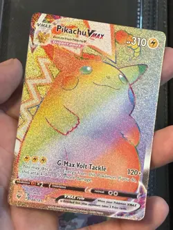 Pokemon Pikachu TCG VMAX Vivid Voltage Holo Card 188/185 Secret Rare NM - Image 1