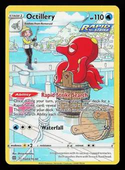 Octillery TG03/TG30 Ultra Rare Brilliant Stars Trainer Gallery Pokemon Card - Image 1