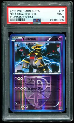 PSA 9 Giratina Reverse Holo Plasma Storm B&W 2013 Pokemon Card #62 - Image 1