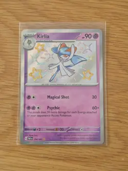 Pokemon Card TCG Kirlia 154/091 Paldean Fates Shiny Rare Holo English Near Mint - Image 1