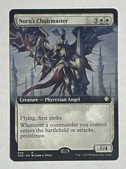 MTG Norn's Choirmaster Extended Art Phyrexia: All Will Be One Commander #046 - Image 1