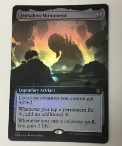 Forsaken Monument (Extended Art) Zendikar Rising Foil - Image 1