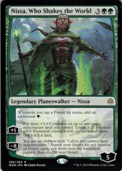 MTG Nissa, Who Shakes the World (169) | LP | War of the Spark {WAR} - Image 1