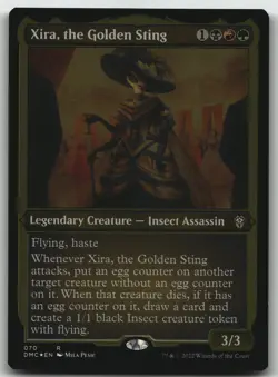 Xira, the Golden Sting (Foil Etched) foil R Commander: Dominaria United 70 LP - Image 1