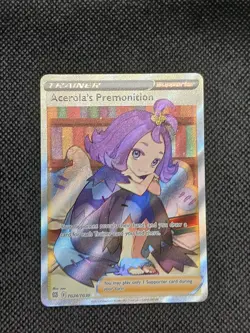 Acerola's Premonition TG24/TG30 Brilliant Stars Trainer Gallery Holo Pokemon NM - Image 1