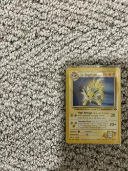 Rare Pokemon TCG Lt. Surge's Jolteon Gym Challenge 28 1st Edition mint condition - Image 3
