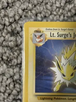 Rare Pokemon TCG Lt. Surge's Jolteon Gym Challenge 28 1st Edition mint condition - Image 5