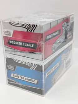 Pokemon SV10.5 Black Bolt White Flare Sealed LOT 2 Booster Bundle Display Case - Image 4