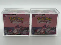 Lot of (2) Pokemon TCG SWSH Fusion Strike Booster Boxes FACTORY SEALED w/Acrylic - Image 1