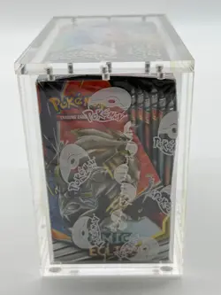 Pokemon TCG Sun & Moon Cosmic Eclipse Booster Box FACTORY SEALED w/Acrylic - Image 2