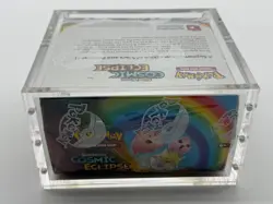 Pokemon TCG Sun & Moon Cosmic Eclipse Booster Box FACTORY SEALED w/Acrylic - Image 5