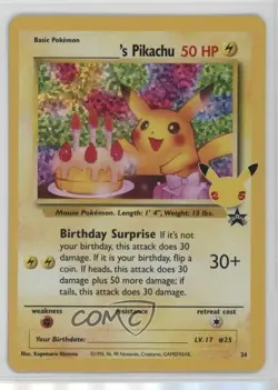 _____'s Pikachu (Wizards Black Star Promo) Pokemon Celebrations #24 - Image 1