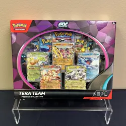 Pokemon TCG Scarlet & Violet - Tera Team EX Premium Collection Promo Box - New - Image 1