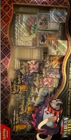 Pokemon Paldean Fates Great Tusk Iron Threads Ex Premium Collection SEALED Box - Image 4