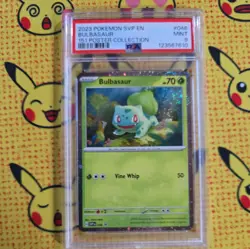 2023 POKEMON SVP EN-SV BLACK STAR PROMO 151 POSTER COLL #046 BULBASAUR PSA 9 - Image 1