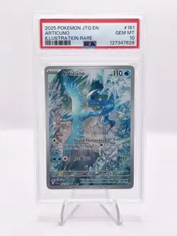 2025 Pokemon Journey Together Articuno 161/159 PSA 10 Gem Mint Illustration Rare - Image 1